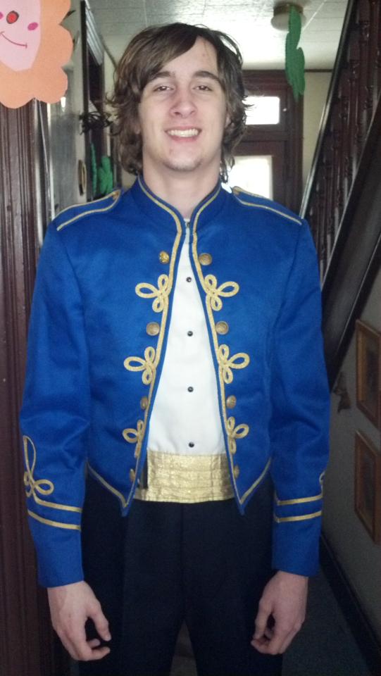 blue marching band jacket