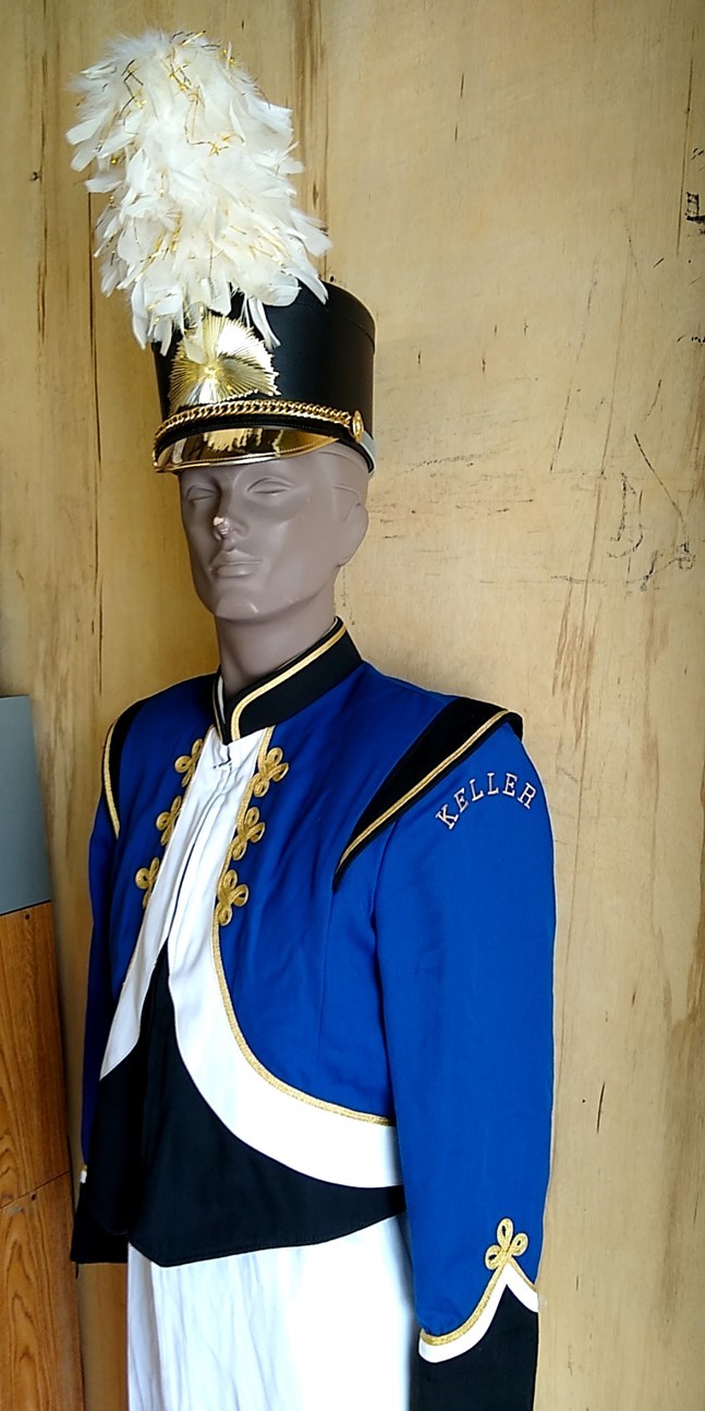 25+/- Red, White and Blue Marching Band Uniforms for Rent