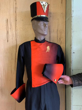 Color Guard Uniforms, Black and Orange, lot of 23 - Avon Band