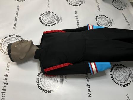 Set of 271 Black Marching Band Uniforms with Various Accessory Options