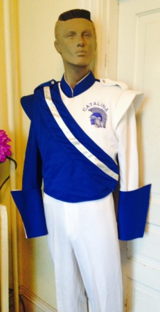 Set of 75+/- Royal Blue and White Marching Band Uniforms