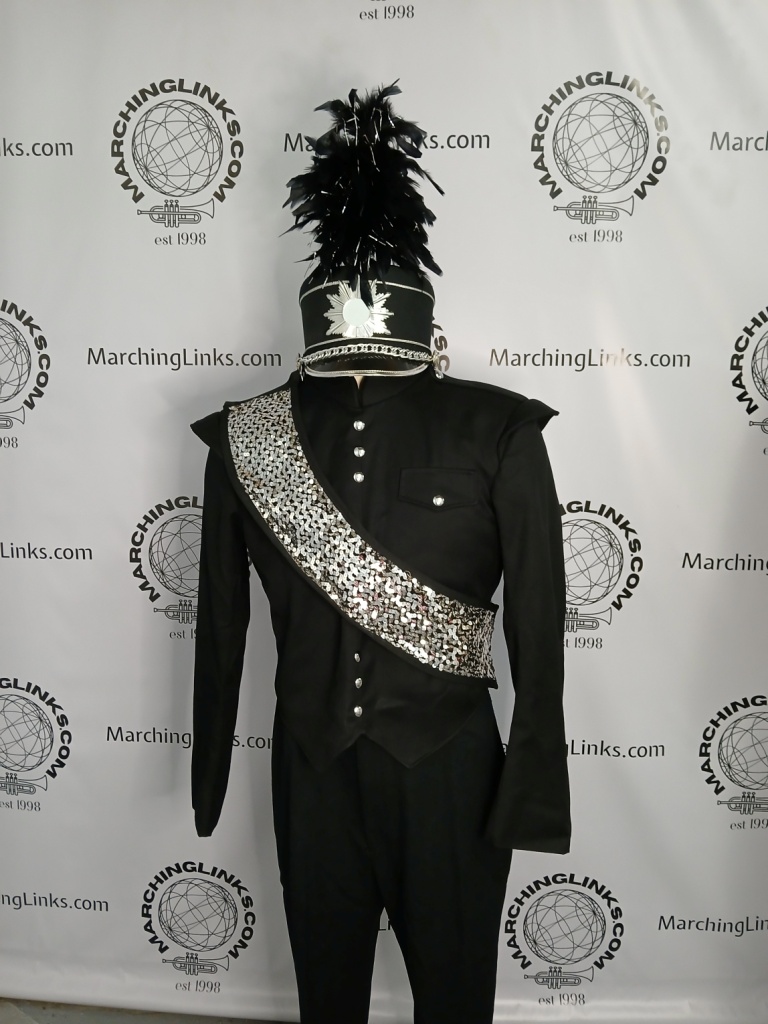 Set of 70 Black Marching Band Uniforms