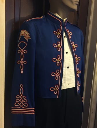 Set of 70 Royal Blue Red and White Marching Band Uniforms for Rent Only