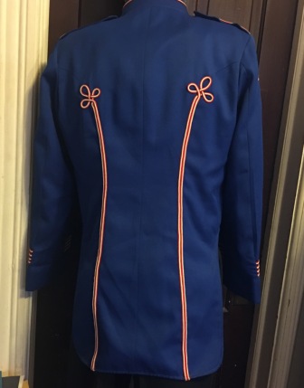 Set of 70 Royal Blue Red and White Marching Band Uniforms for Rent Only