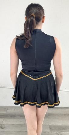 Set of 61 Black and Gold Band Front Uniforms in 3 Styles