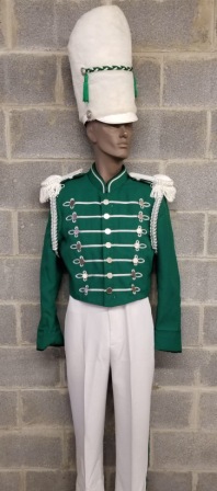 Set of 150+ Green & White Marching Band
