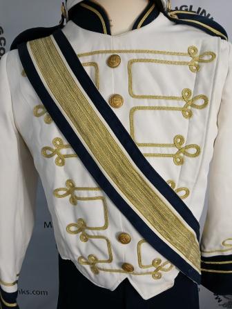 160 Traditional Navy, White and Gold