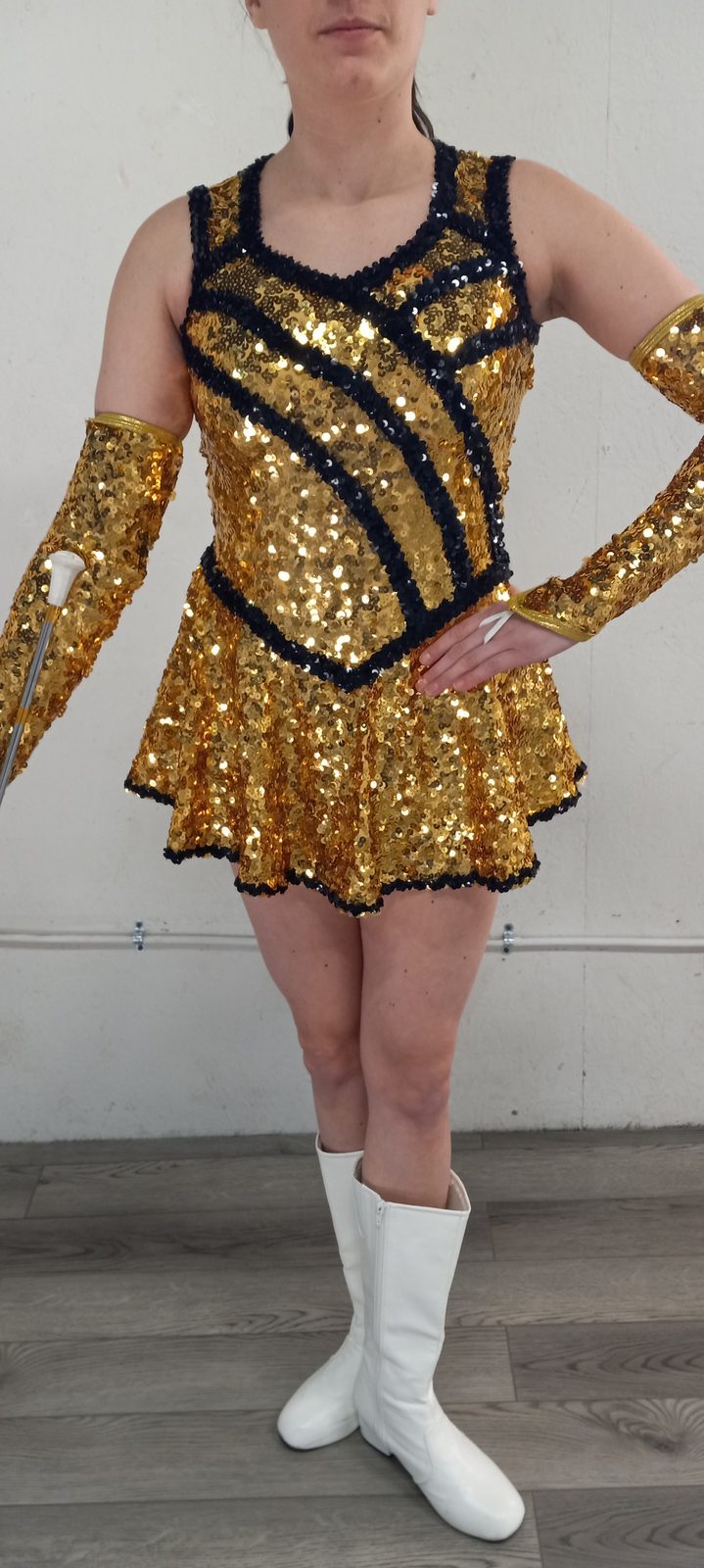 Set of 18 Black and Gold Band Front Uniforms