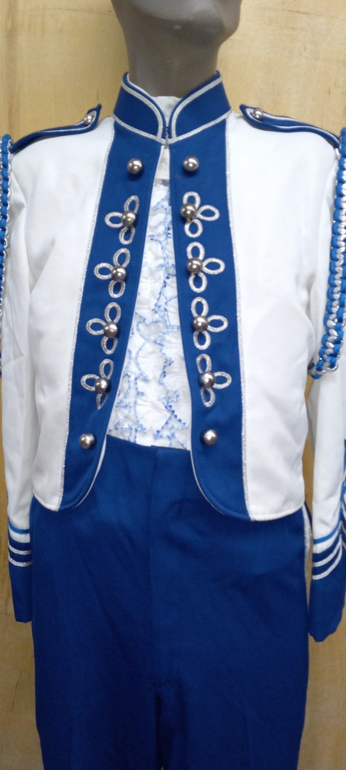 Set of 80+ White, Blue and Silver Marching Band