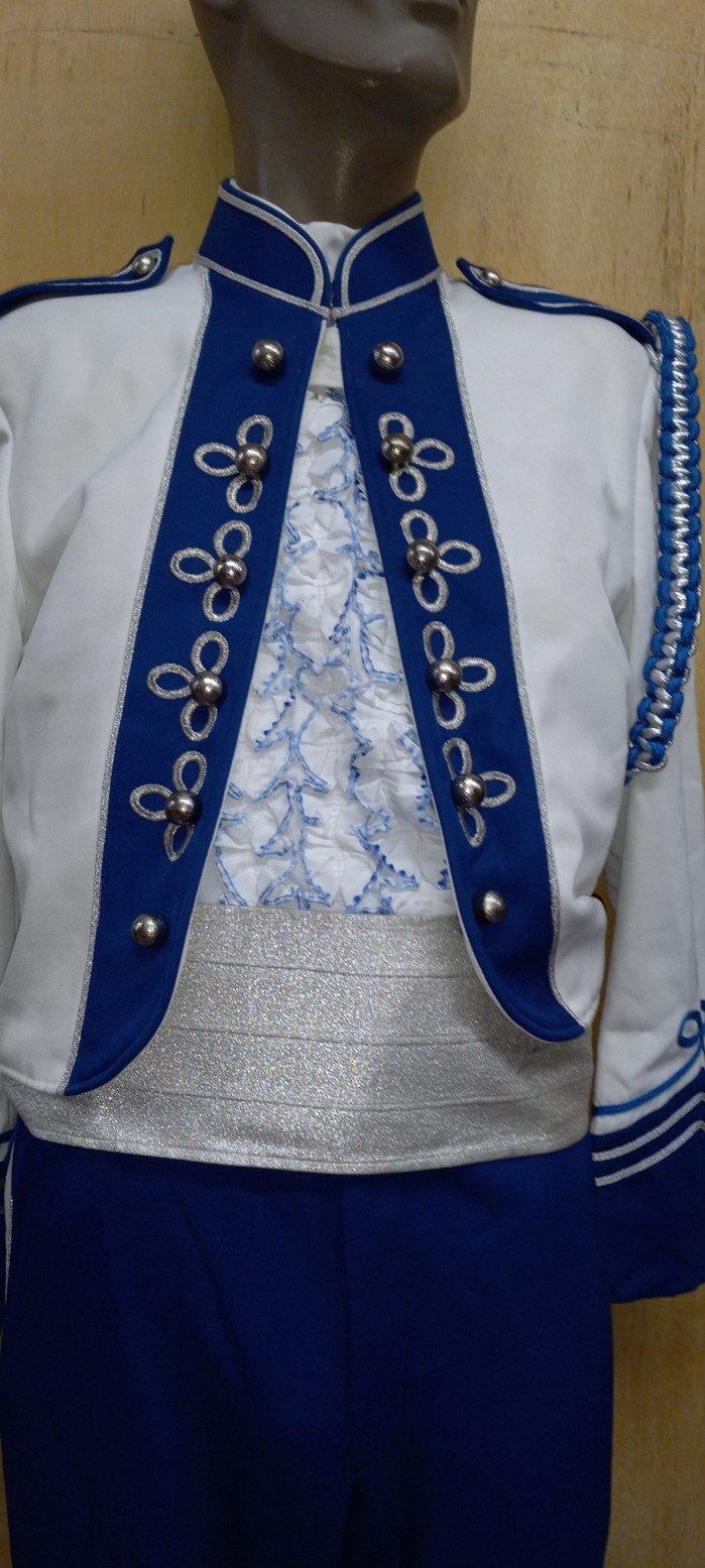 Set of 80+ White, Blue and Silver Marching Band