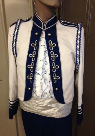 Set of 80+ White, Blue and Silver Marching Band