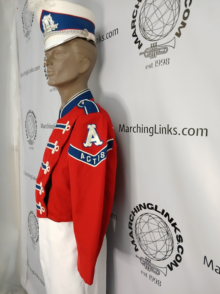 Set100+/- Red, White and Blue Marching Band Uniforms for Rent - perfect