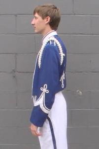 Royal Blue & White Traditionally-Styled Marching Band Uniforms