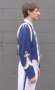 Royal Blue & White Traditionally-Styled Marching Band Uniforms