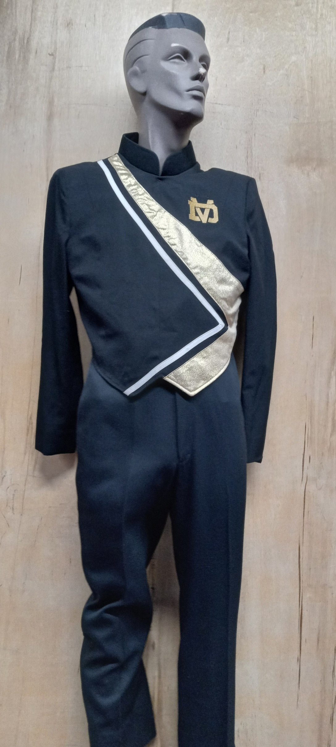 Set of 124 +/- Navy, Gold and White Marching Band Uniforms Item Description: This is a very nice lot
