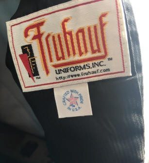 Set of 97+/- Burgundy, White and Black Fruhuaf Marching Band Uniforms