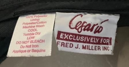 Set of 61+/- Burgundy, Black and Copper/Gold Cesario Uniforms