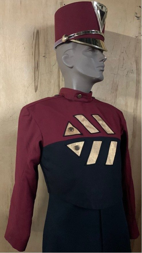 Set of 61+/- Burgundy, Black and Copper/Gold Cesario Uniforms