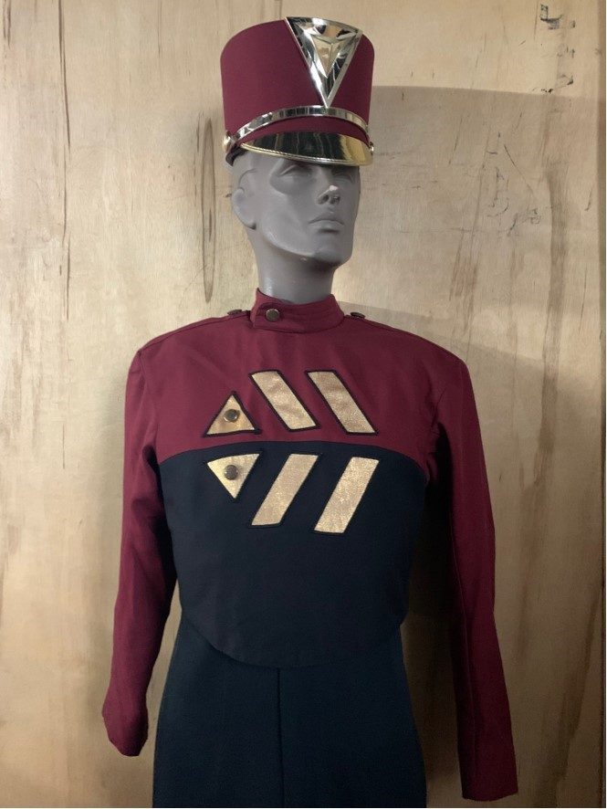 Set of 61+/- Burgundy, Black and Copper/Gold Cesario Uniforms