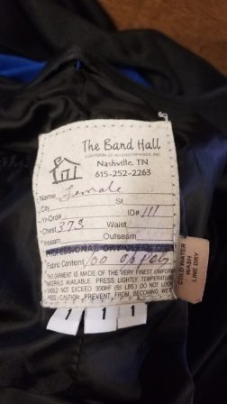 47 +/- Blue & Black Band Hall Marching Band Uniforms