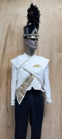 Set of 263+/- Black and Gold Marching Band Uniforms