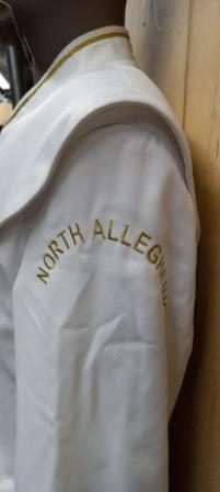 Set of 263+/- Black and Gold Marching Band Uniforms
