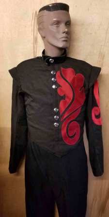 32 (+/-) Black and Red Cesario Marching Band Uniforms