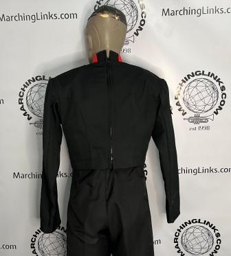 210 Red, Black and Silver Marching Band Uniforms with Lots of Extras! May be sold as a 1/2 Lot Item 