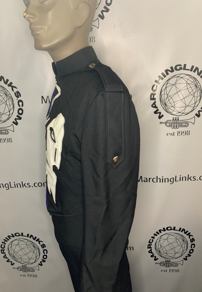 Lot of 316 Black, Purple and White Fruhauf Marching Band Jackets-may be sold in smaller lots