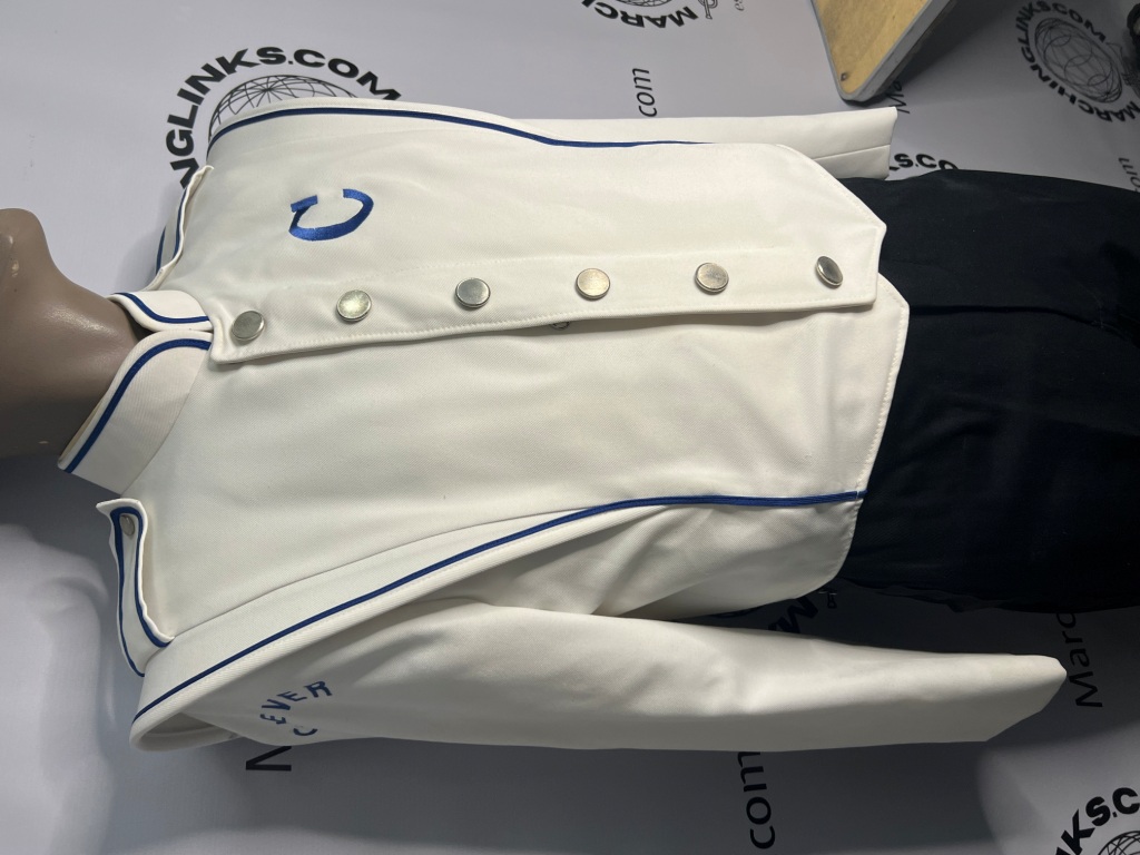 Set of 44 Royal Blue and White Marching Band Uniforms
