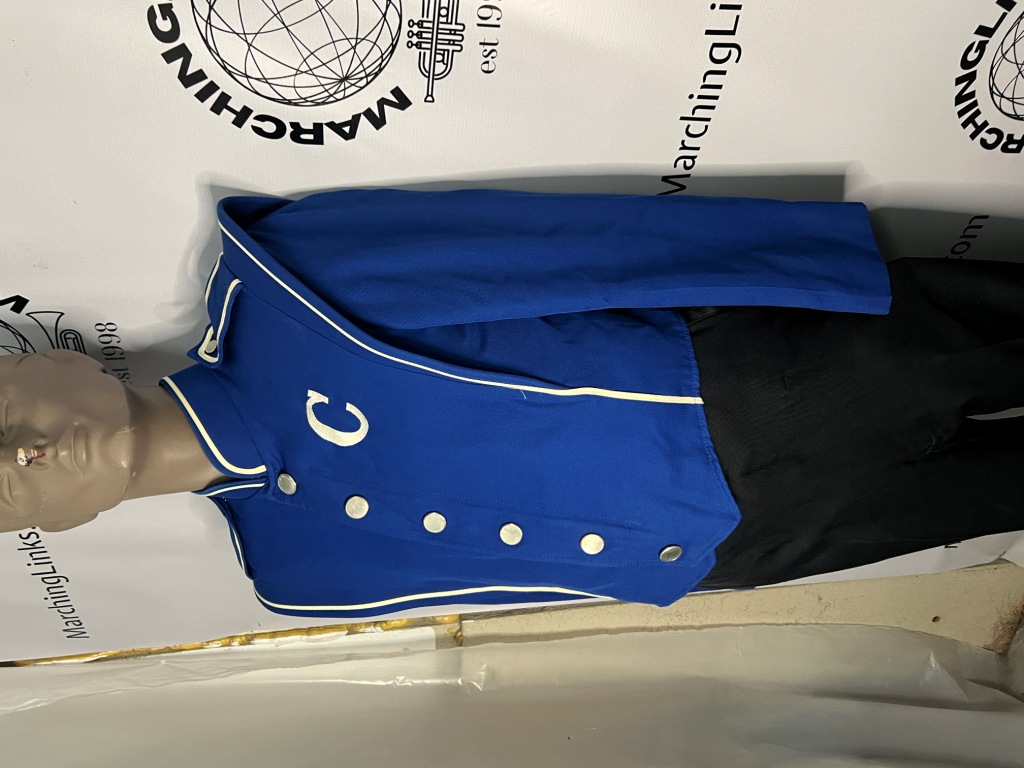 Set of 44 Royal Blue and White Marching Band Uniforms