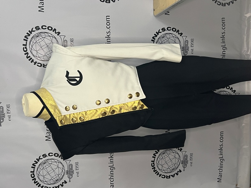 Black, White and Gold Marching Band Jackets Item Description: This is a lot of 134+/- black, white a