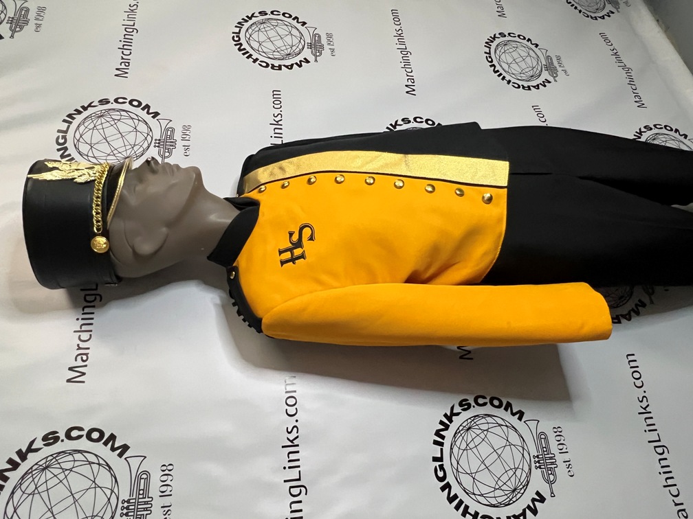 Gold and Black Marching Band Uniform up to 101 Available