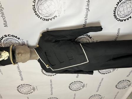 80 Black, White and Gold Marching Band Uniforms