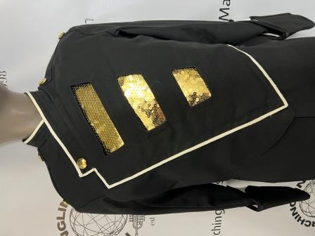 80 Black, White and Gold Marching Band Uniforms