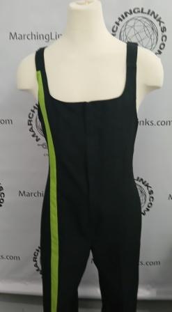 148 Green, Black and White Marching Band Uniforms Including 8 Drum Major Versions