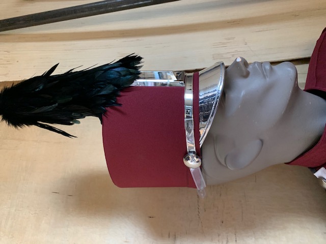 Set of 35 +/- Burgundy, Gray, White and Black Marching Band Uniforms by Cesario/Fred J. Miller