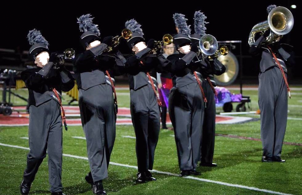 This is a lot of 97+/- used gray and black Stanbury marching band uniforms made with 100%