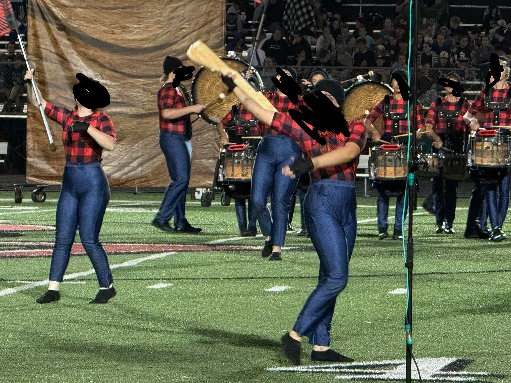 48 Red / Black Buffalo Plaid and Blue Denim Uniforms by Creative Costuming