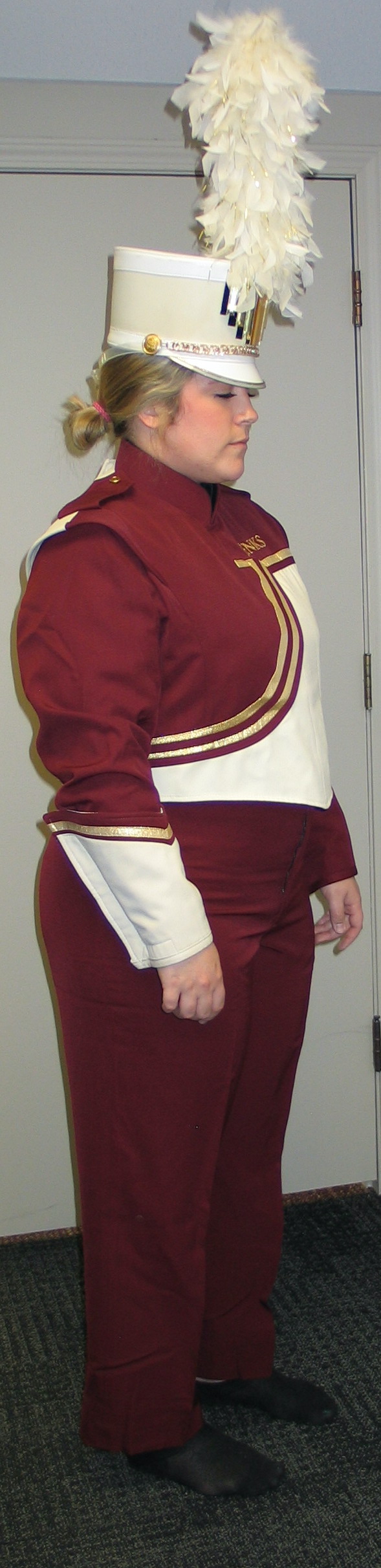 73 Fruhauf Cream/Maroon Marching Band Uniforms