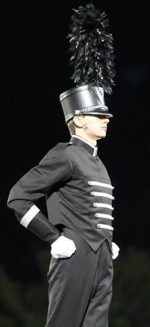 170 +/- 16" Black and Silver Shako Plumes - available in lots of 50, 100 or 230