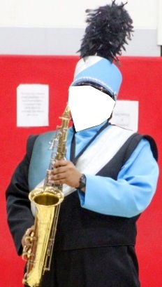 Black, Blue and Silver Used Marching Band Uniforms