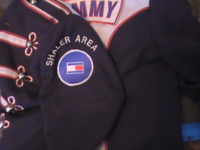 Blue, Red and White Marching Band Uniforms Plus Silk Line Uniforms, Dance