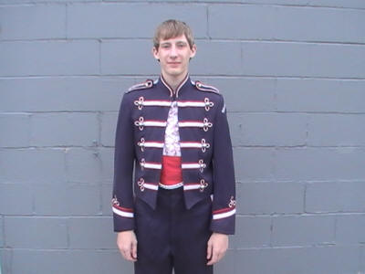 Blue, Red and White Marching Band Uniforms Plus Silk Line Uniforms, Dance