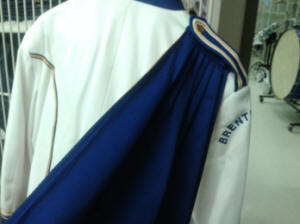 150 Blue and Gold DeMoulin Band Uniforms