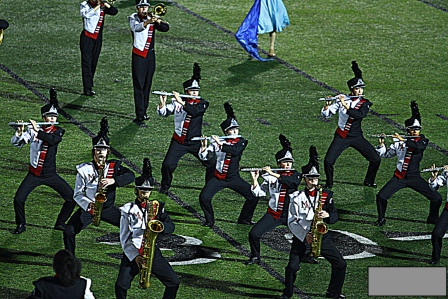 145 Complete sets of Red, Black, and White Stanbury Marching Band Uniforms