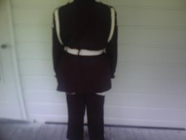 Set of Plum-Colored, Traditionally-Styled Marching Band Uniforms