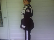 Set of Plum-Colored, Traditionally-Styled Marching Band Uniforms