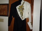 Set of Black/White/Gold Cesario by Fred Miller Marching Band Uniforms
