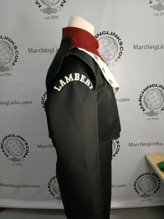 149 Red, White and Black DeMoulin Marching Band Jackets